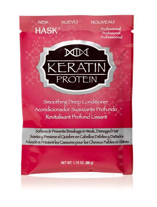 Маска для придания гладкости волосам HASK Keratin Protein с протеином кератина 